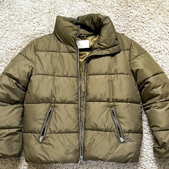 Alter’d State Green Puffer Jacket - Picture 1 of 3